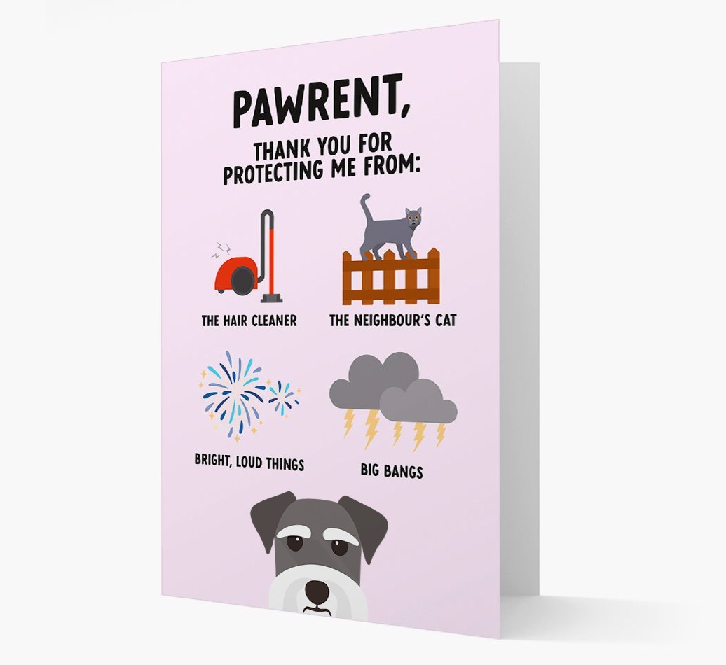 Thank You For Protecting Me: Personalized {breedFullName} Card