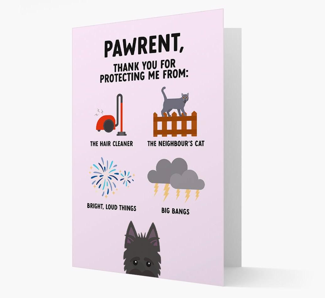 Thank You For Protecting Me: Personalized {breedFullName} Card