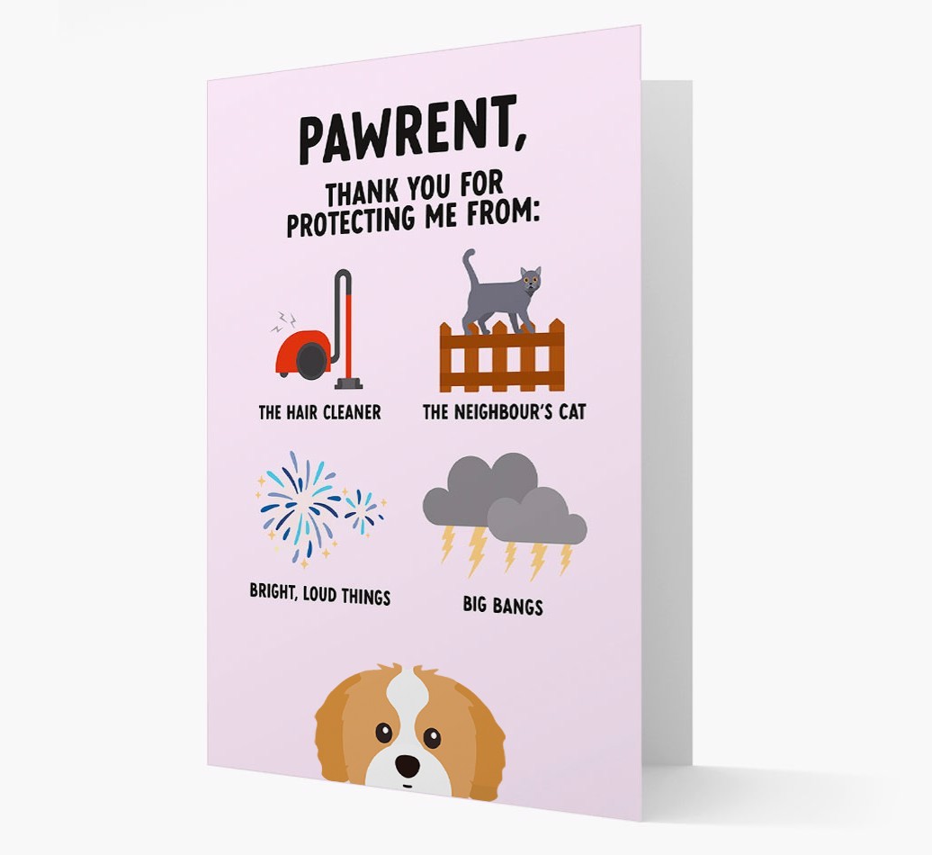 Thank You For Protecting Me: Personalized {breedFullName} Card