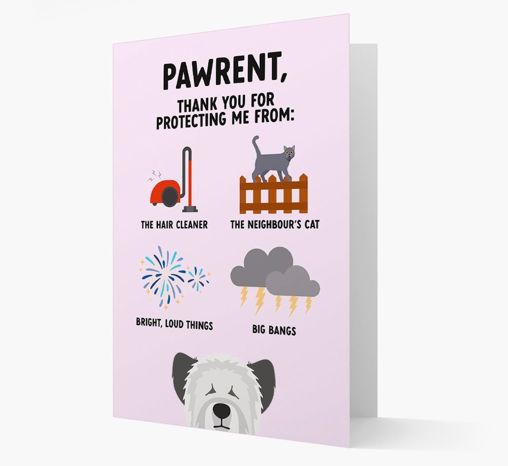 Thank You For Protecting Me: Personalized {breedFullName} Card
