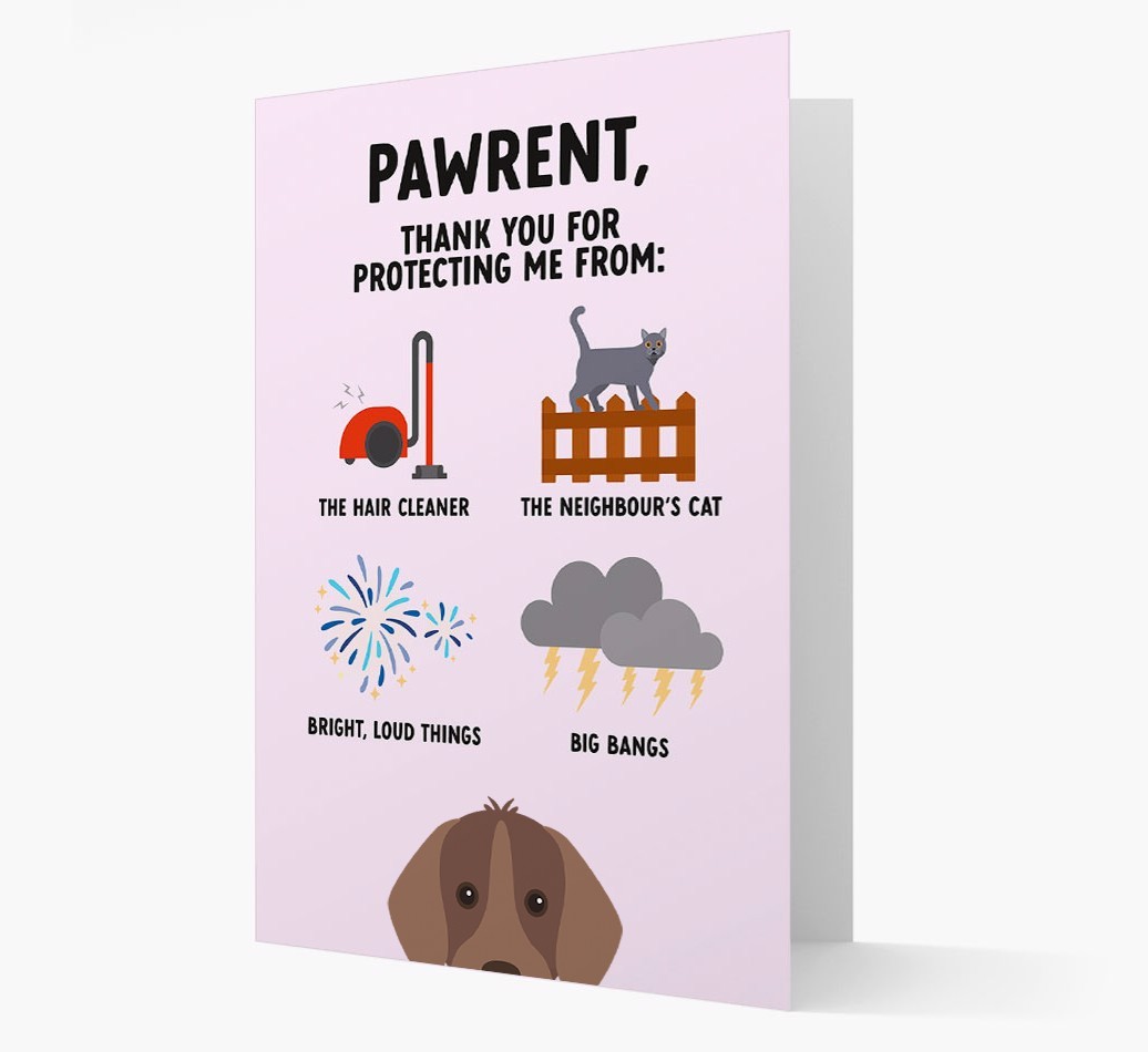 Thank You For Protecting Me: Personalized {breedFullName} Card