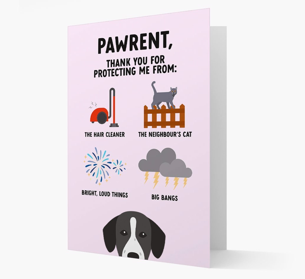 Thank You For Protecting Me: Personalized {breedFullName} Card