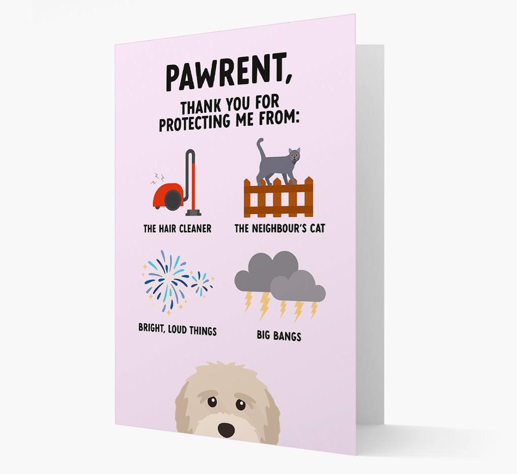 Thank You For Protecting Me: Personalized {breedFullName} Card