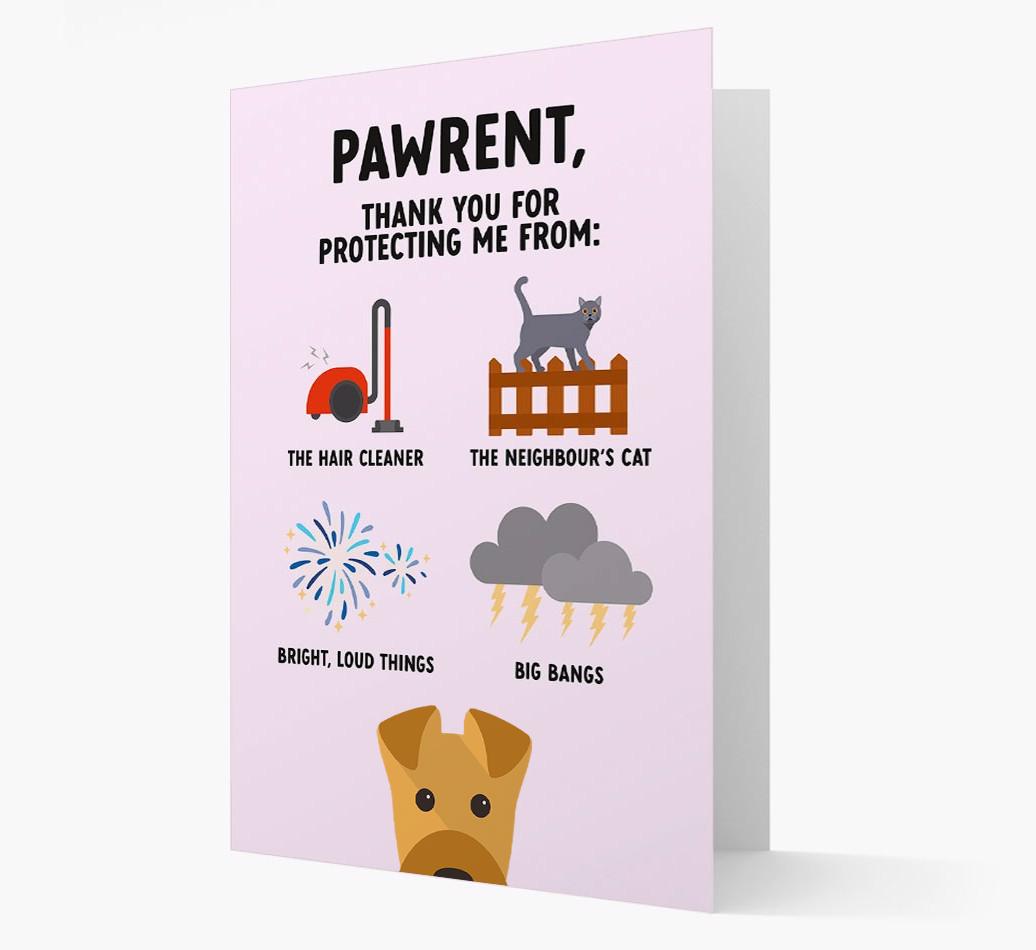 Thank You For Protecting Me: Personalized {breedFullName} Card