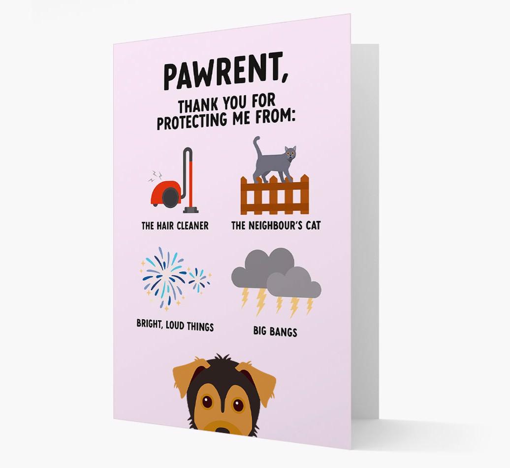 Thank You For Protecting Me: Personalized {breedFullName} Card