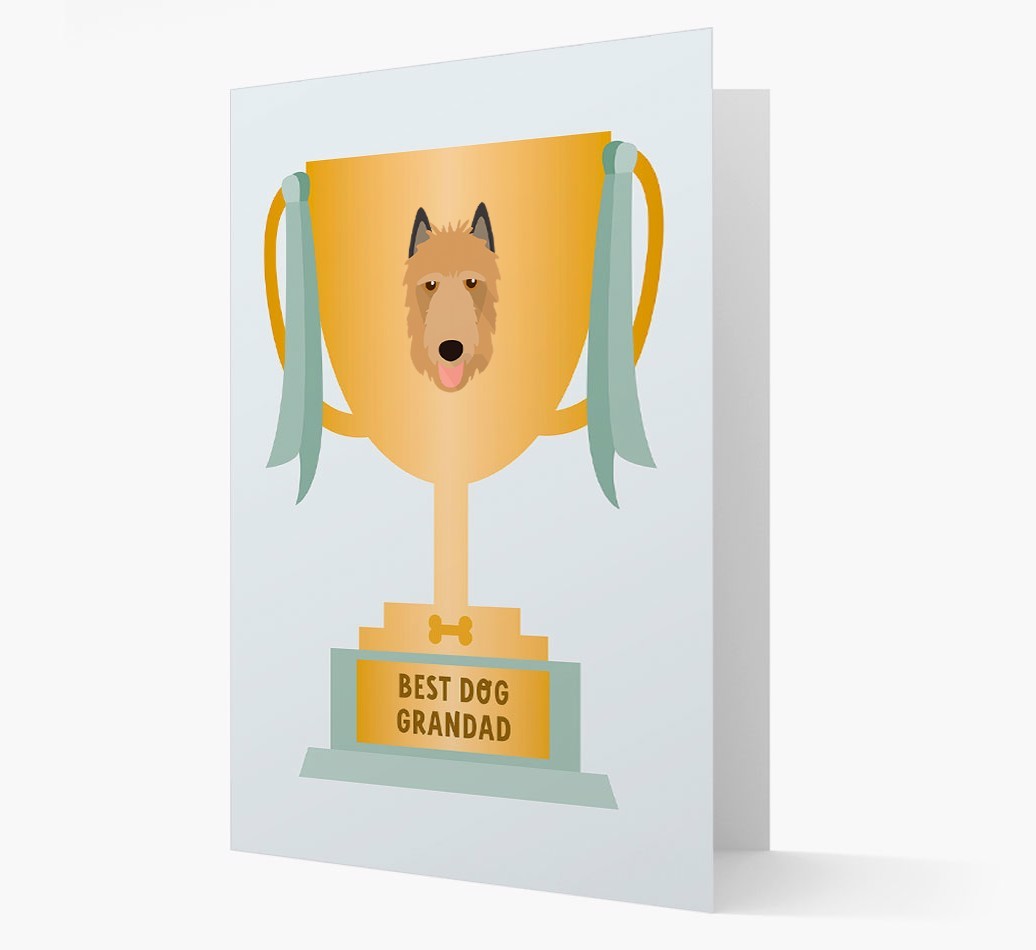Best Grandad Trophy: Personalised {breedFullName} Card