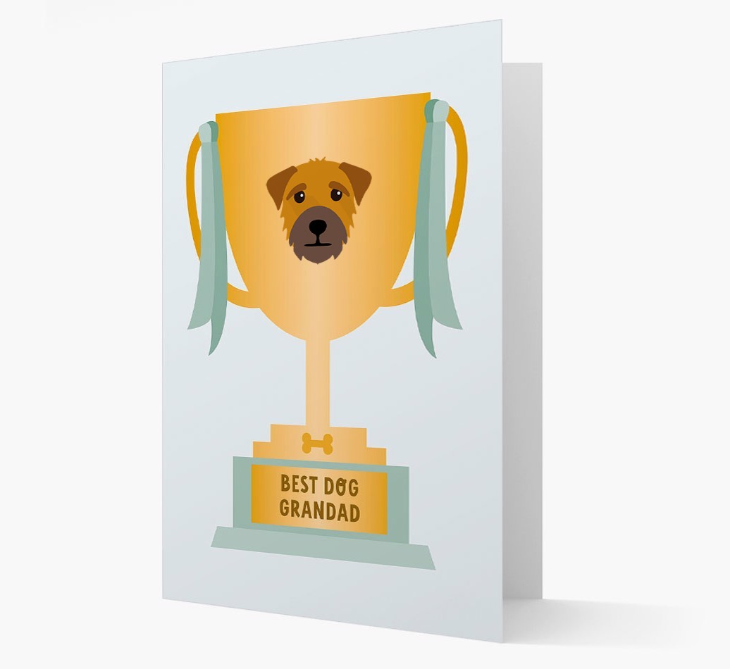 Best Grandad Trophy: Personalised {breedFullName} Card