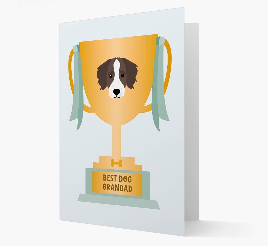 Best Grandad Trophy: Personalised {breedFullName} Card