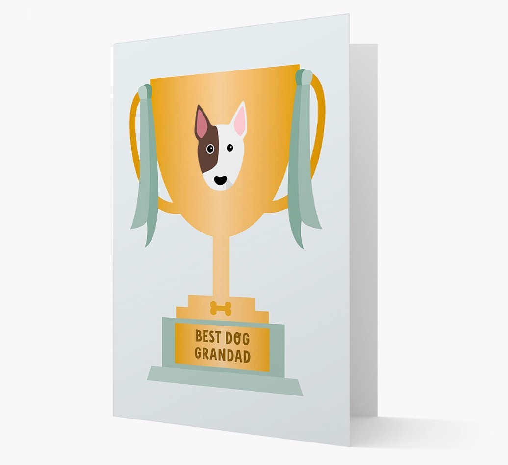 Best Grandad Trophy: Personalised {breedFullName} Card