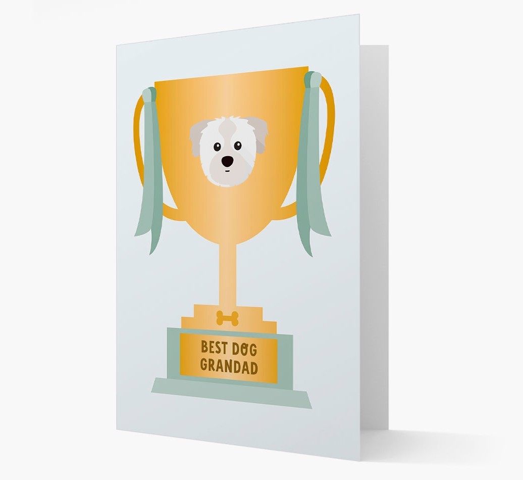 Best Grandad Trophy: Personalised {breedFullName} Card
