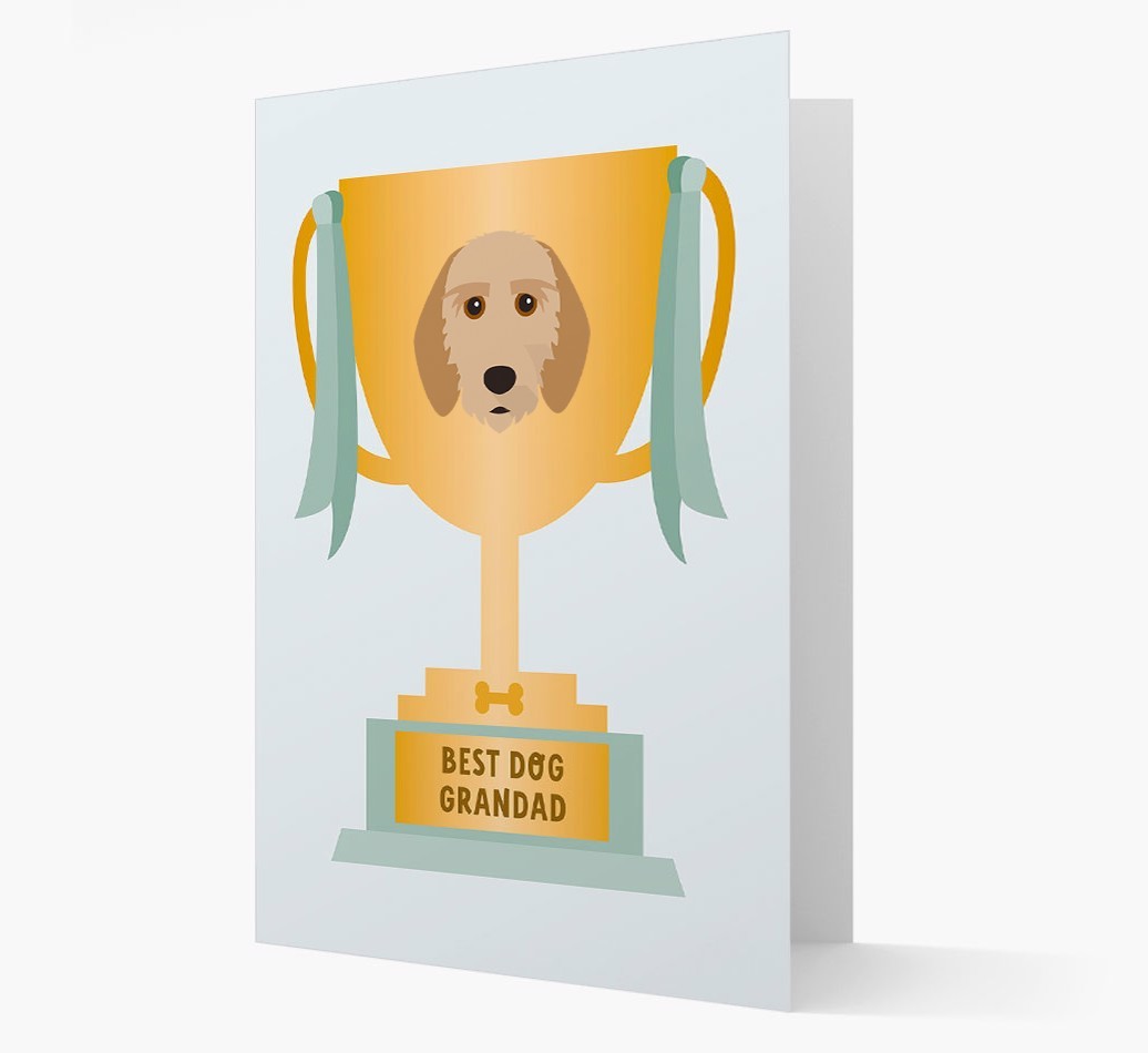 Best Grandad Trophy: Personalised {breedFullName} Card