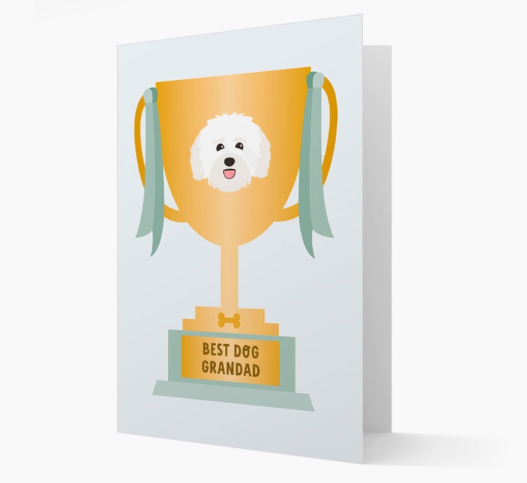 Best Grandad Trophy: Personalised {breedFullName} Card