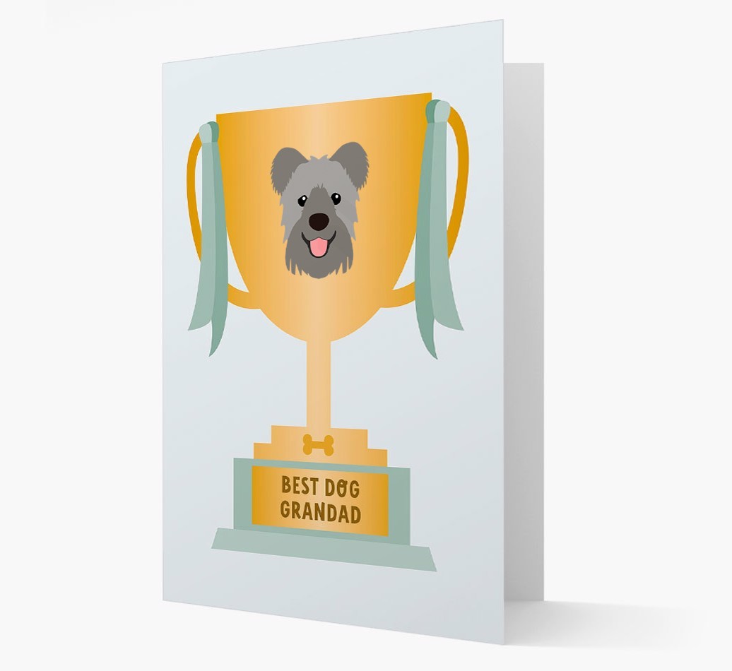 Best Grandad Trophy: Personalised {breedFullName} Card