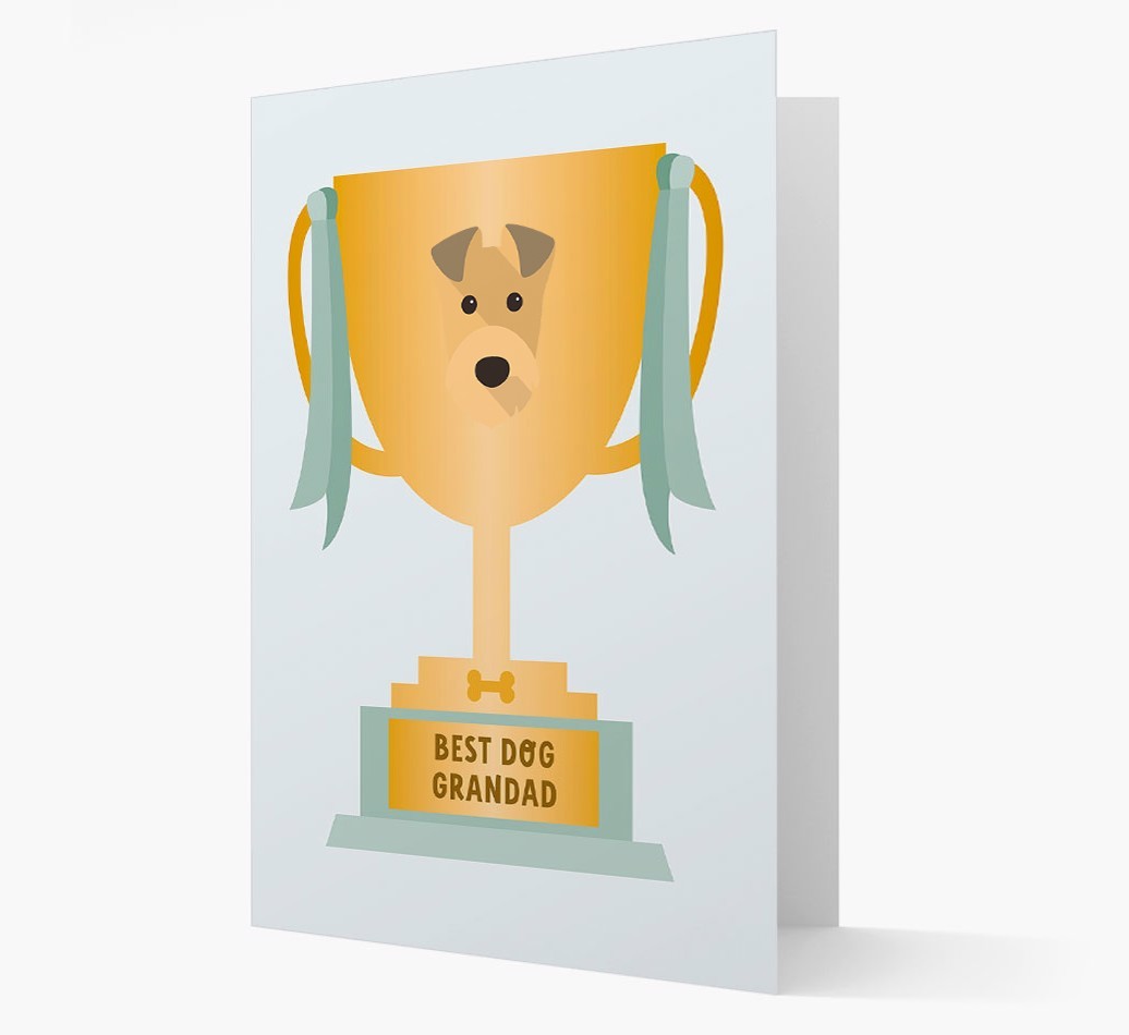 Best Grandad Trophy: Personalised {breedFullName} Card