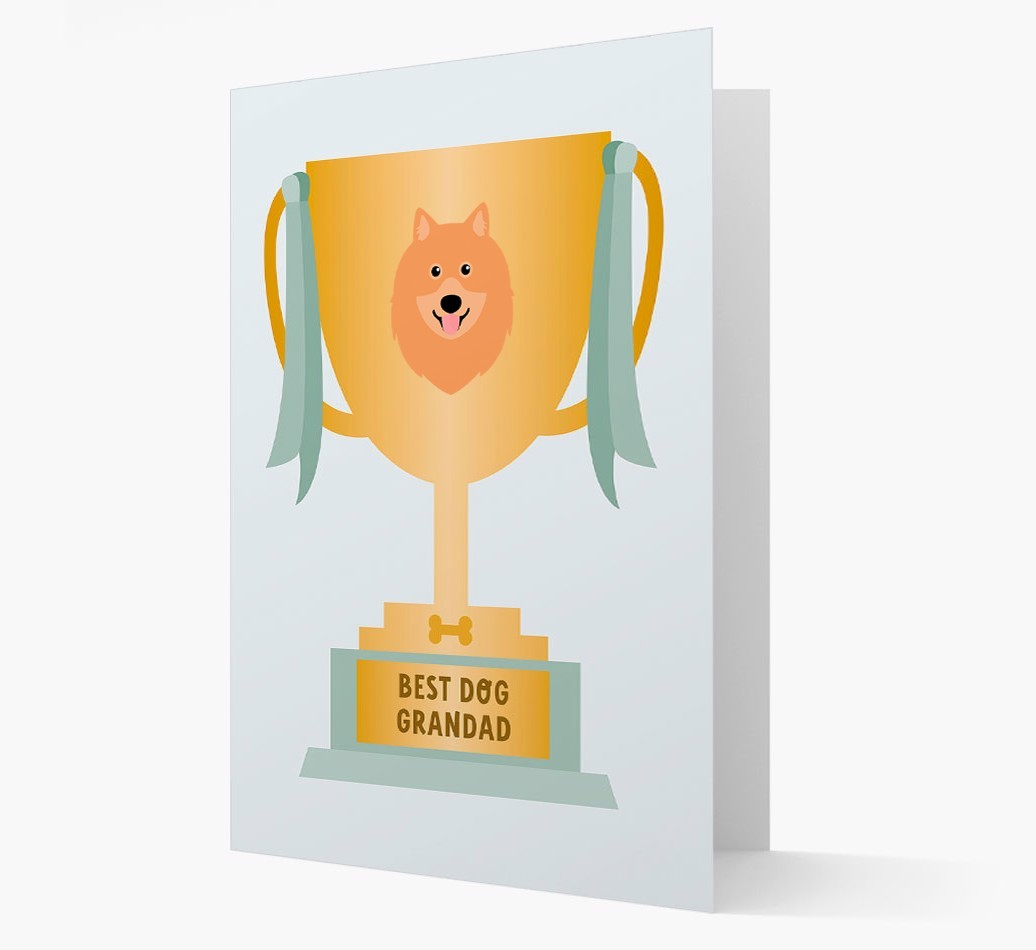 Best Grandad Trophy: Personalised {breedFullName} Card
