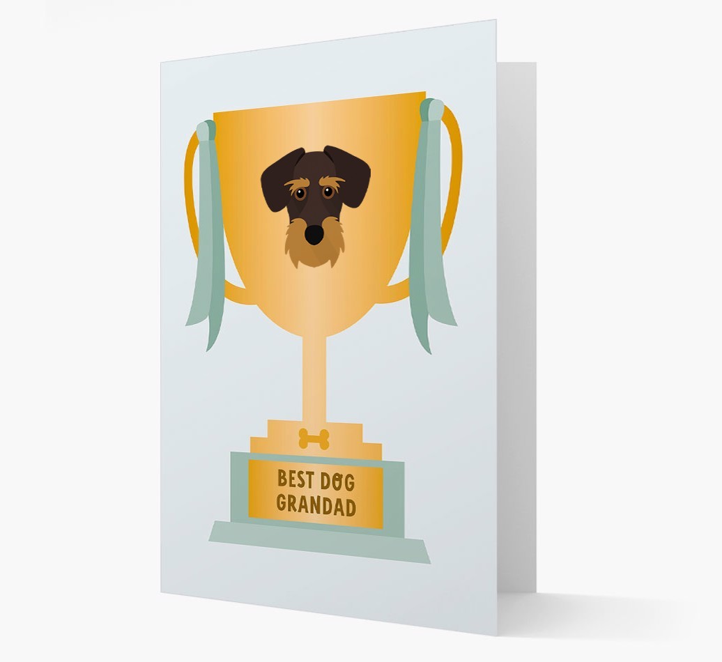 Best Grandad Trophy: Personalised {breedFullName} Card