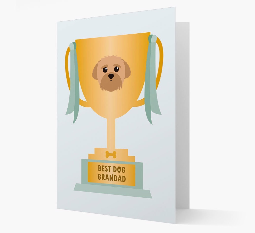 Best Grandad Trophy: Personalised {breedFullName} Card