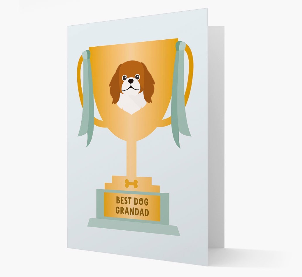 Best Grandad Trophy: Personalised {breedFullName} Card