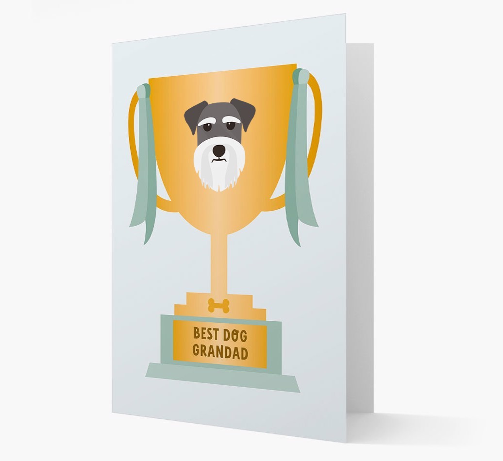 Best Grandad Trophy: Personalised {breedFullName} Card