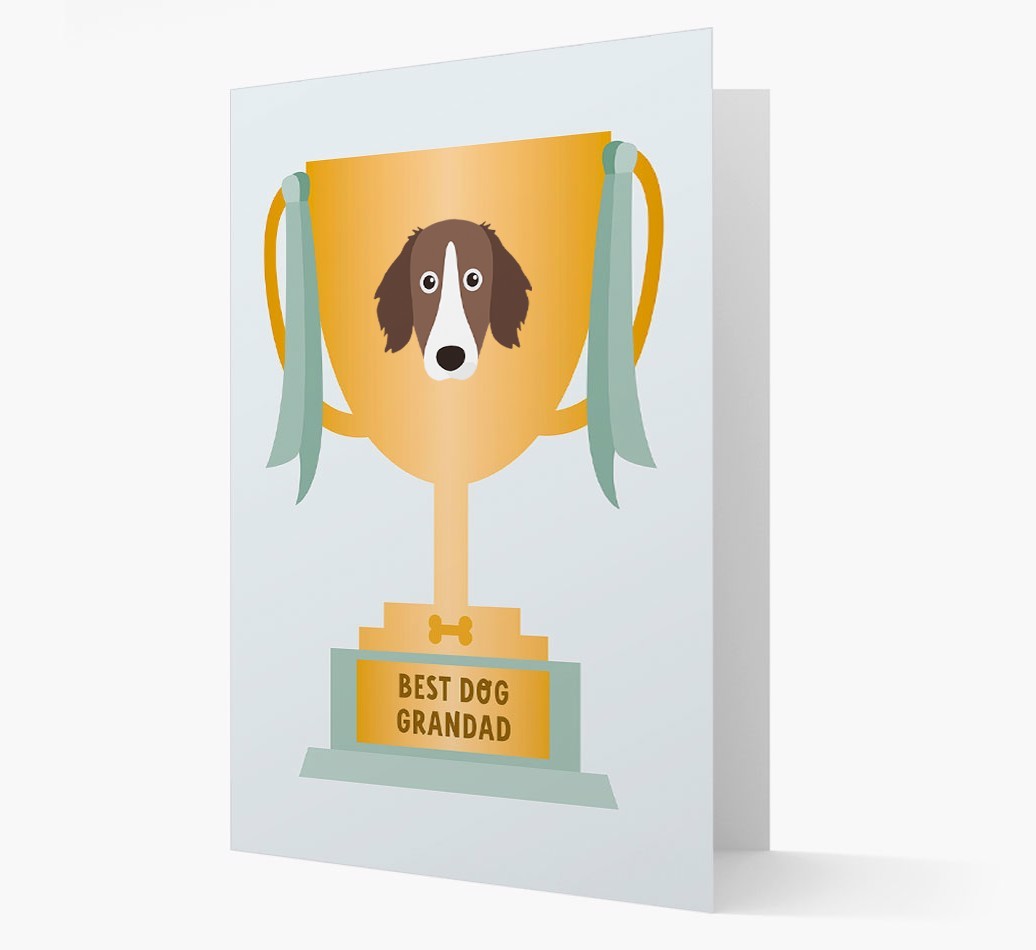 Best Grandad Trophy: Personalised {breedFullName} Card