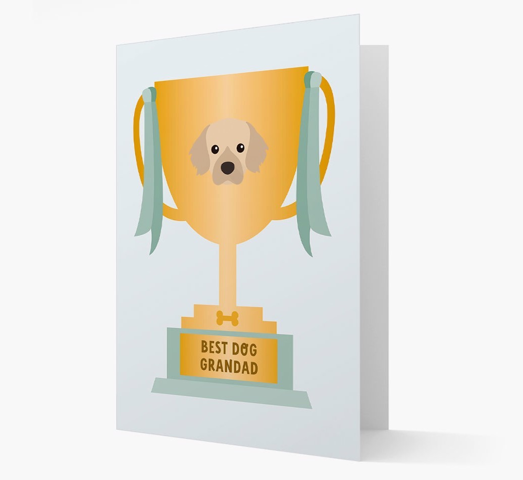 Best Grandad Trophy: Personalised {breedFullName} Card