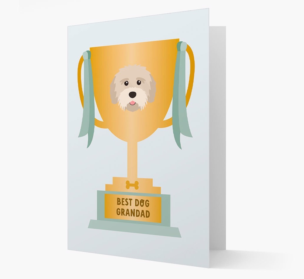 Best Grandad Trophy: Personalised {breedFullName} Card