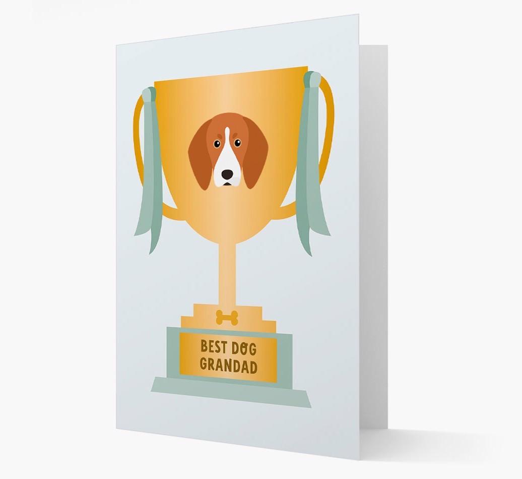 Best Grandad Trophy: Personalised {breedFullName} Card