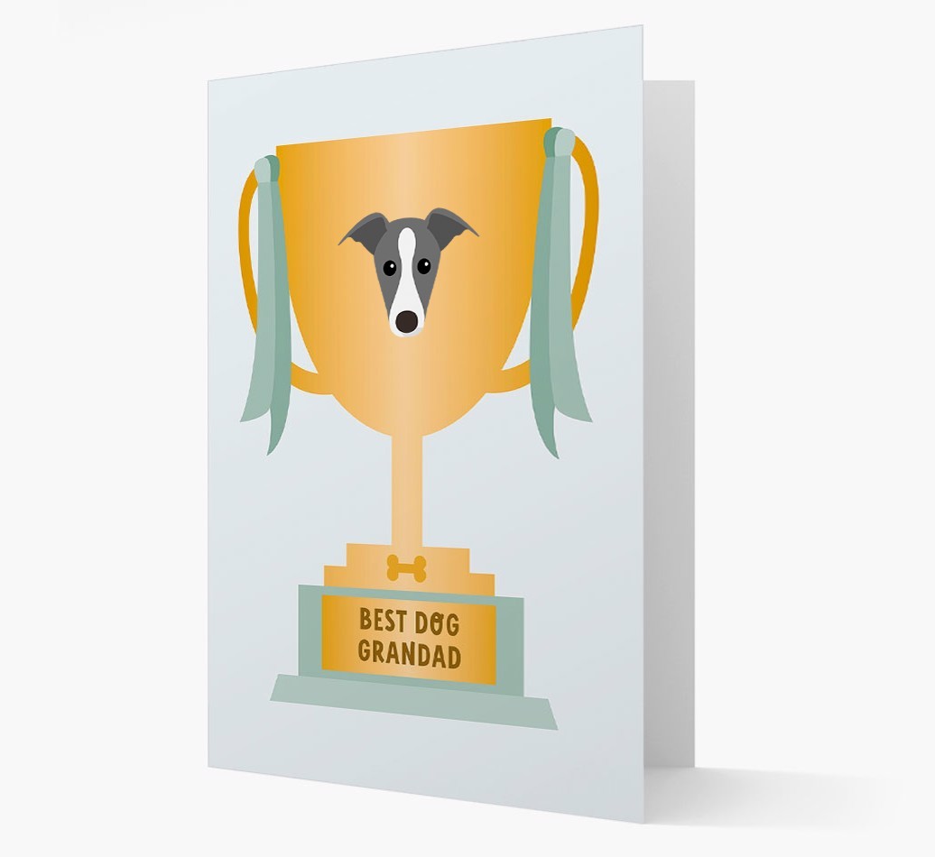 Best Grandad Trophy: Personalised {breedFullName} Card