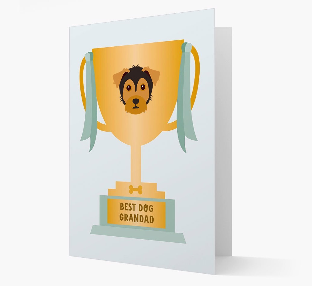 Best Grandad Trophy: Personalised {breedFullName} Card