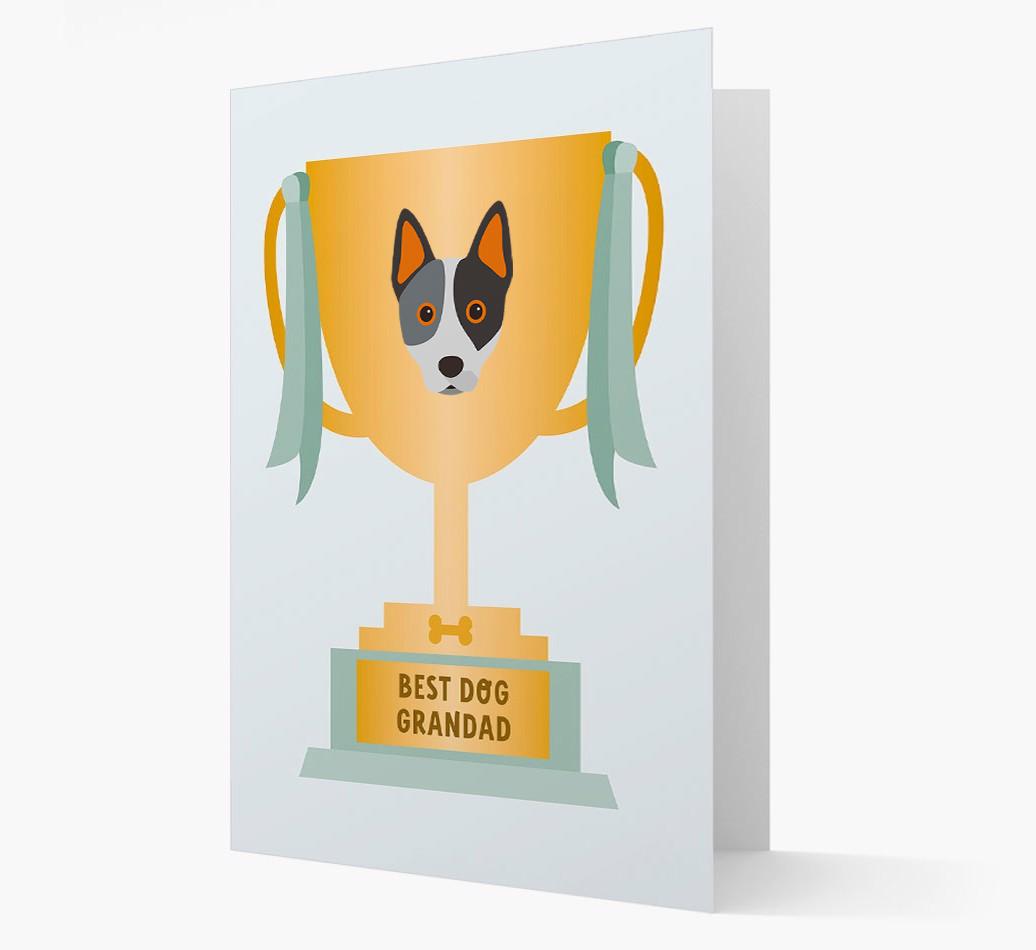 Best Grandad Trophy: Personalized {breedFullName} Card