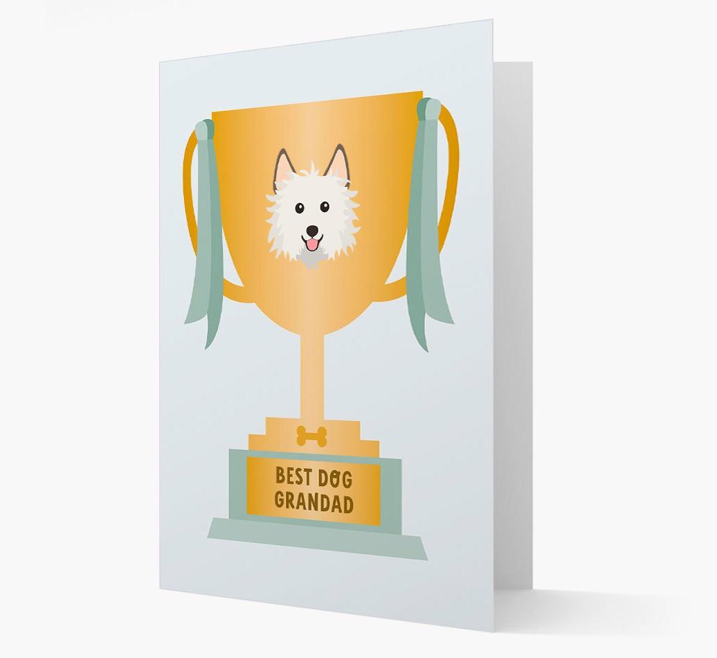 Best Grandad Trophy: Personalized {breedFullName} Card