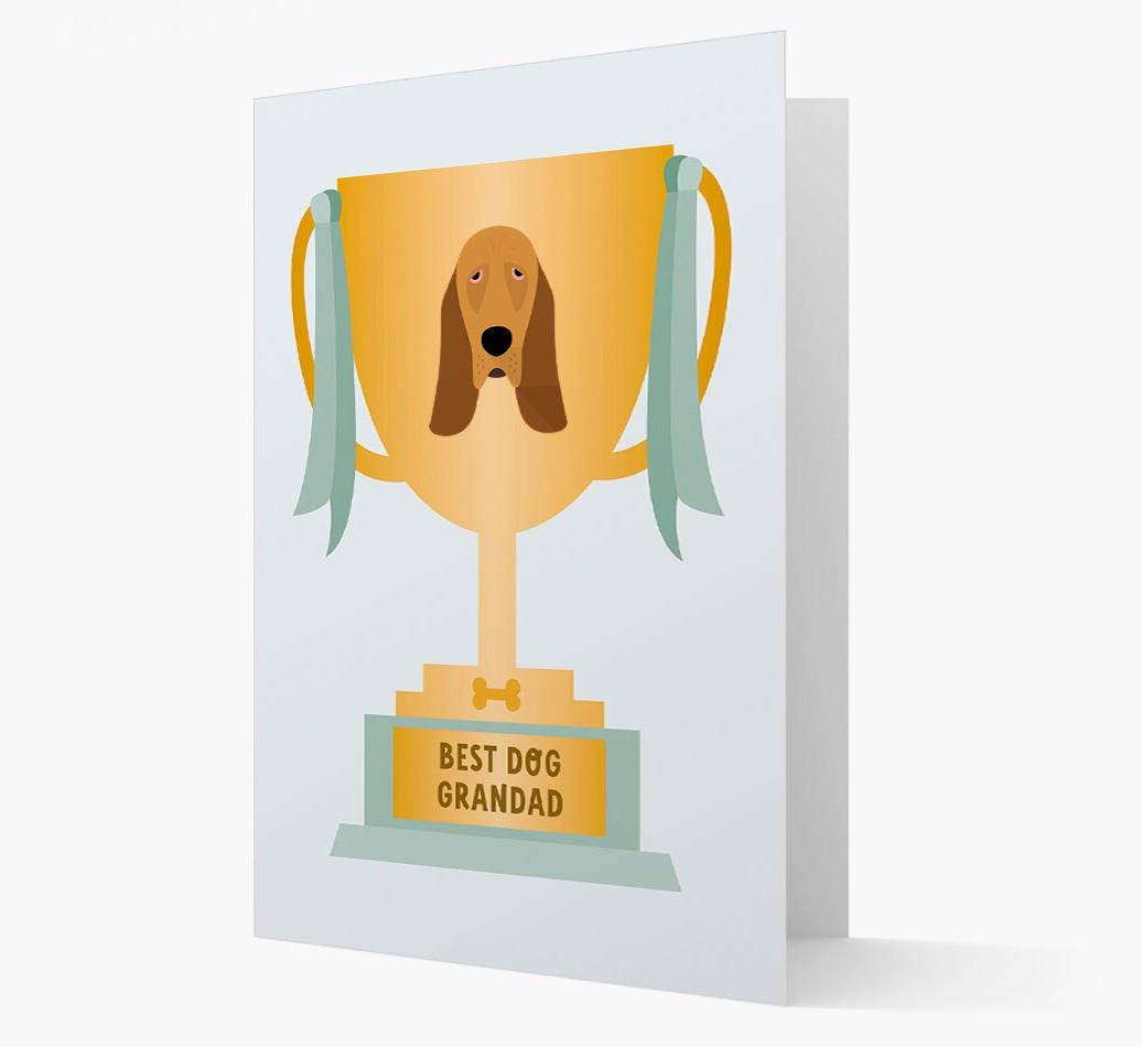 Best Grandad Trophy: Personalized {breedFullName} Card