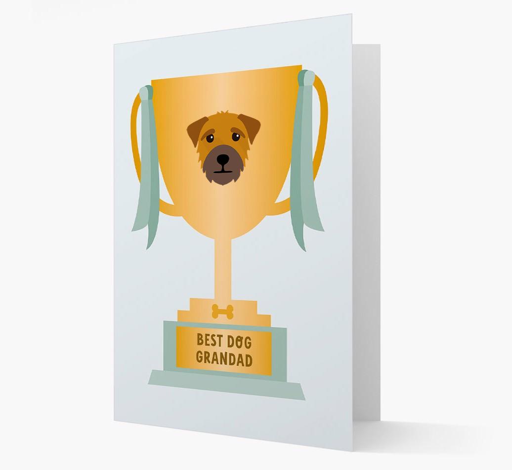 Best Grandad Trophy: Personalized {breedFullName} Card