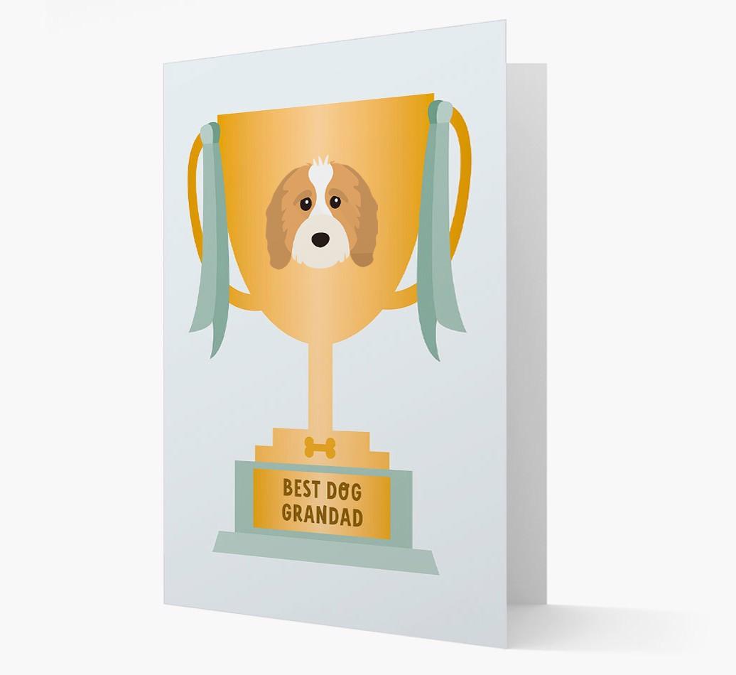 Best Grandad Trophy: Personalized {breedFullName} Card