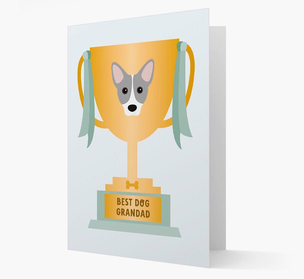 Best Grandad Trophy: Personalized {breedFullName} Card