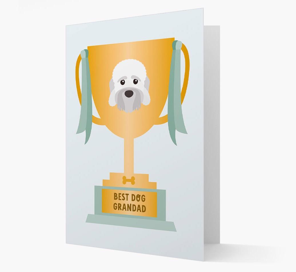 Best Grandad Trophy: Personalized {breedFullName} Card