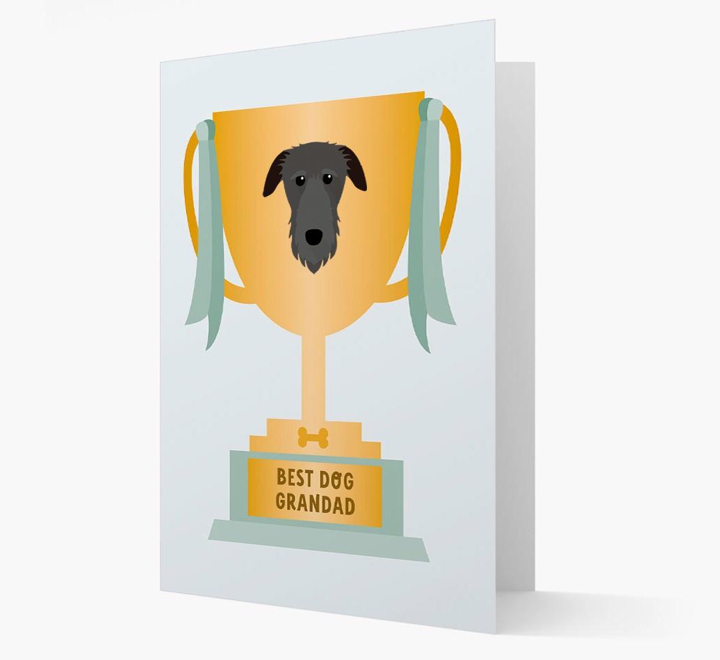 Best Grandad Trophy: Personalized {breedFullName} Card