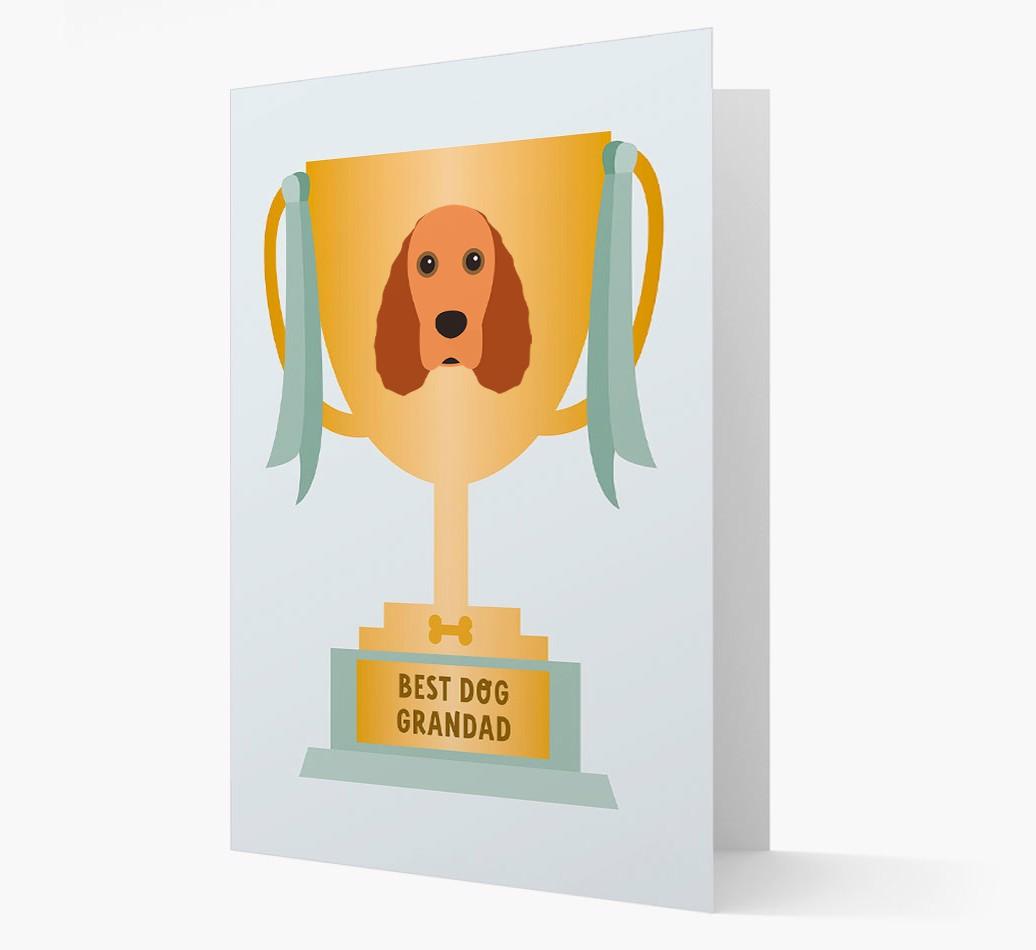 Best Grandad Trophy: Personalized {breedFullName} Card