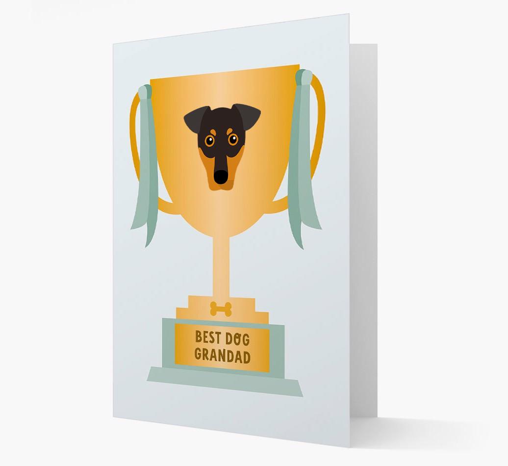 Best Grandad Trophy: Personalized {breedFullName} Card
