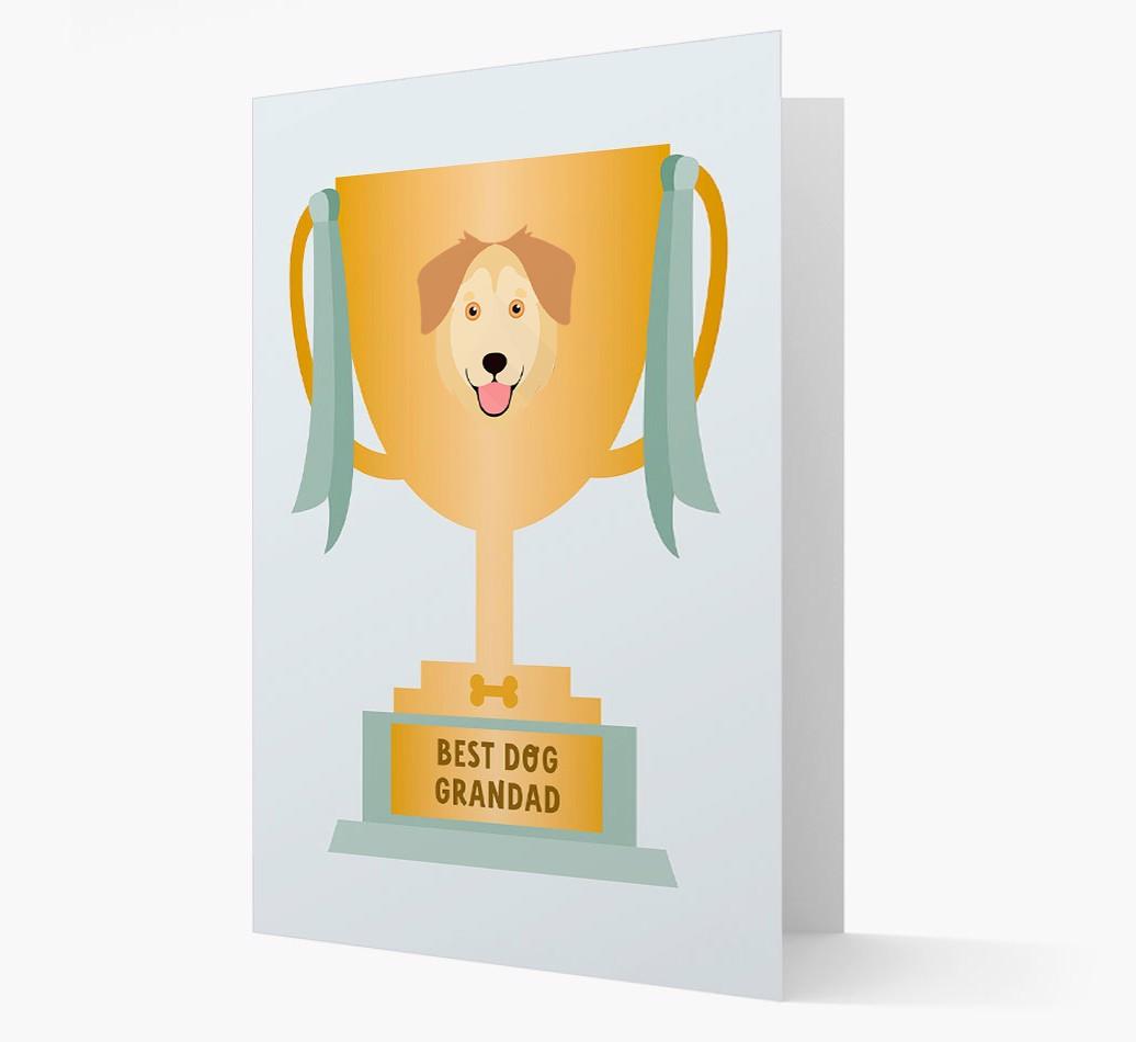 Best Grandad Trophy: Personalized {breedFullName} Card