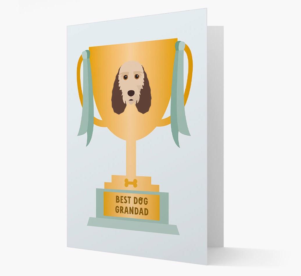 Best Grandad Trophy: Personalized {breedFullName} Card