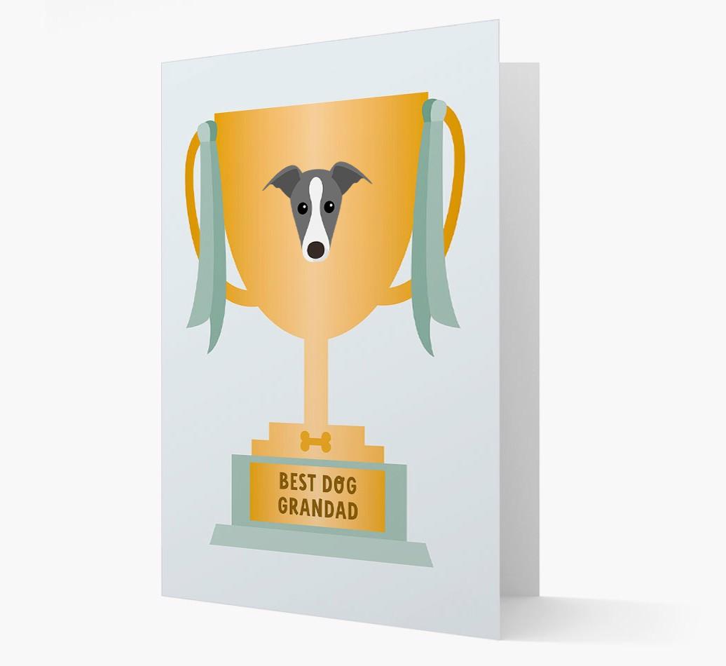 Best Grandad Trophy: Personalized {breedFullName} Card