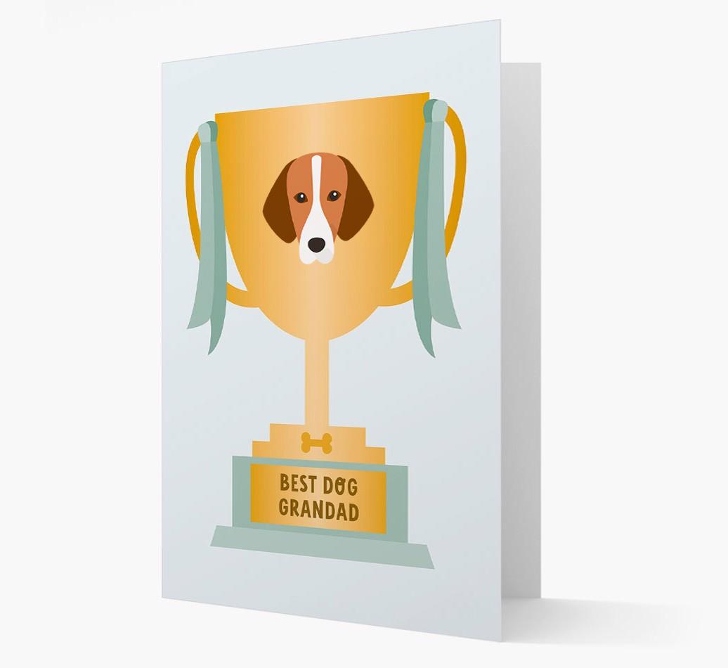 Best Grandad Trophy: Personalized {breedFullName} Card