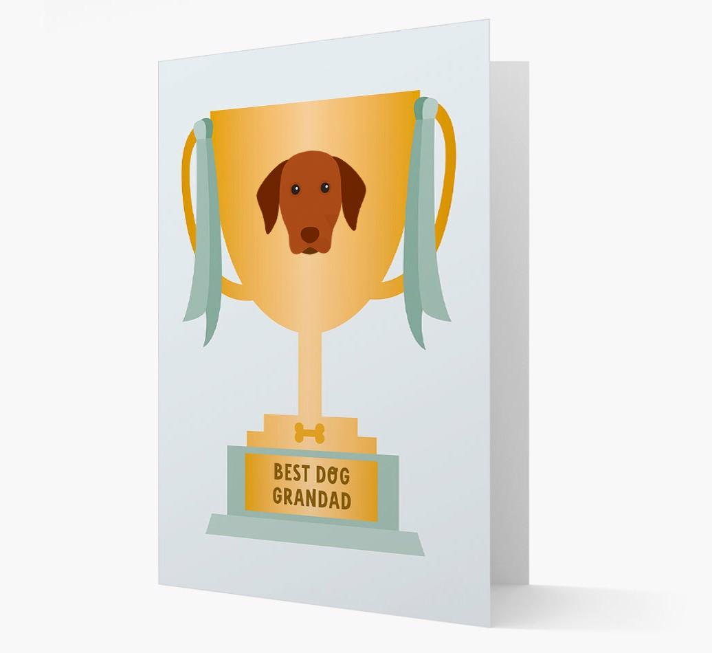 Best Grandad Trophy: Personalised {breedFullName} Card