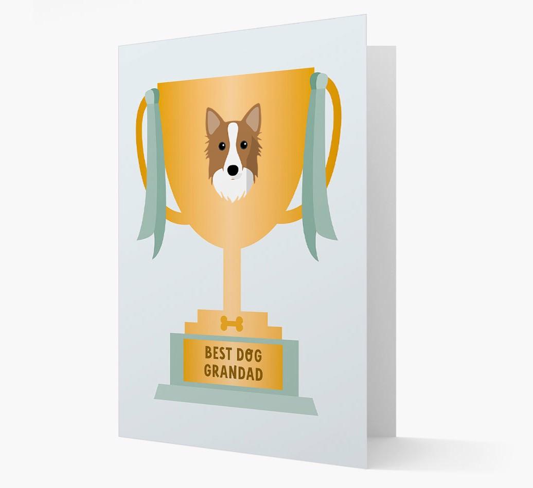 Best Grandad Trophy: Personalized {breedFullName} Card