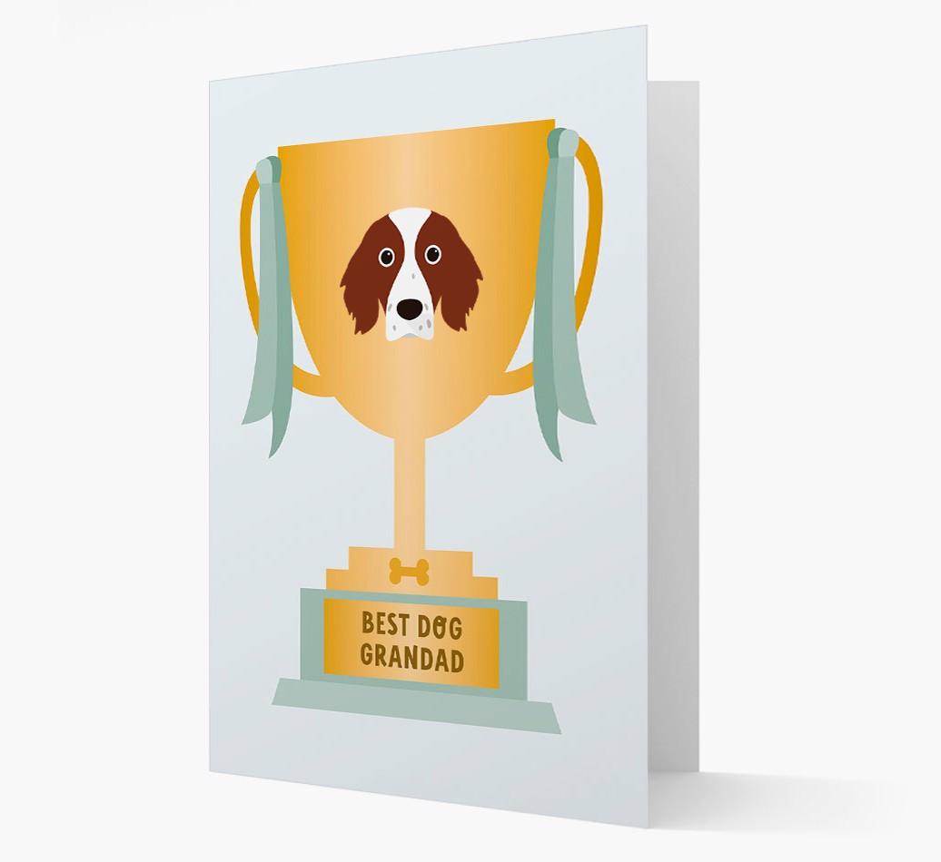 Best Grandad Trophy: Personalized {breedFullName} Card