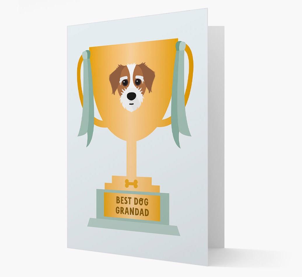 Best Grandad Trophy: Personalized {breedFullName} Card
