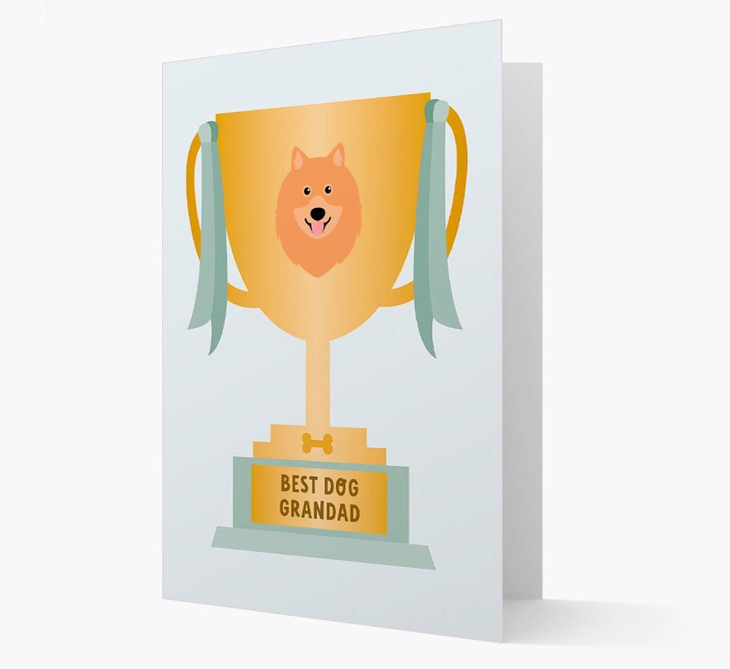Best Grandad Trophy: Personalized {breedFullName} Card