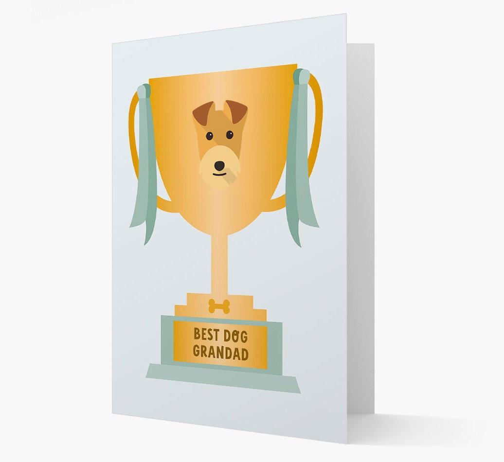 Best Grandad Trophy: Personalized {breedFullName} Card