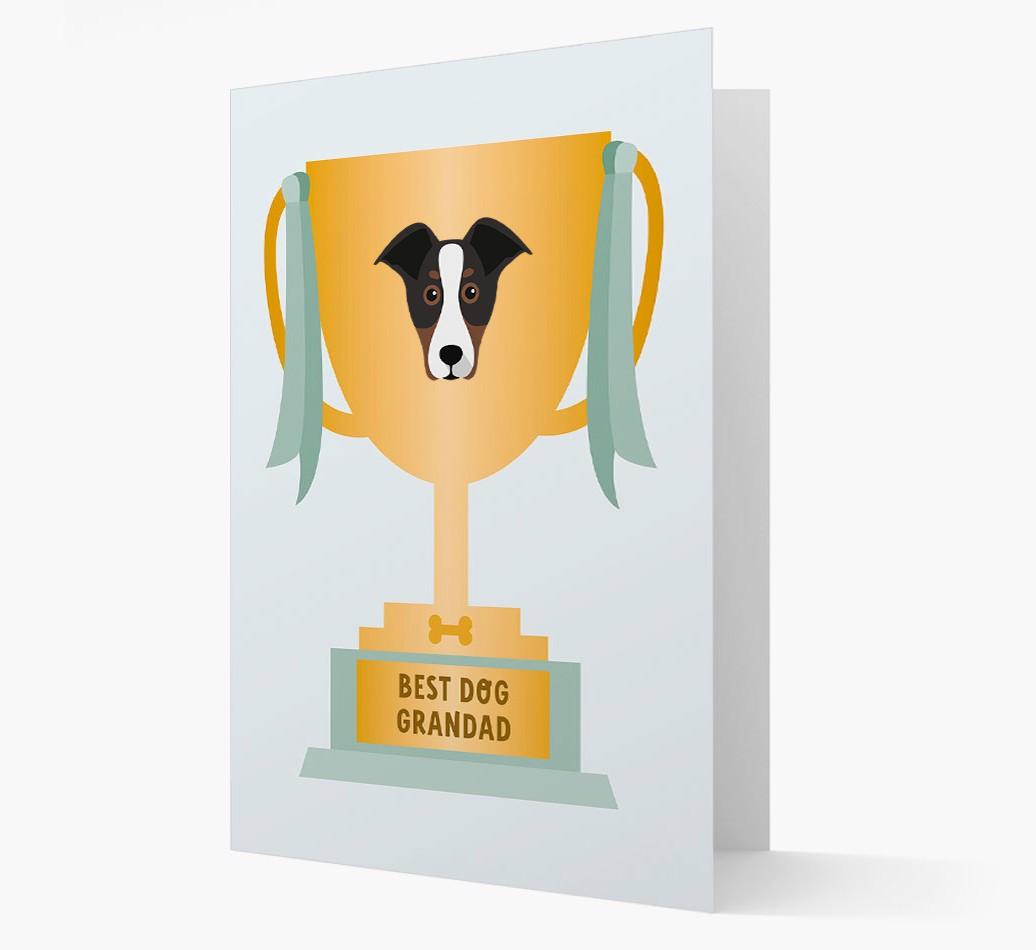 Best Grandad Trophy: Personalized {breedFullName} Card